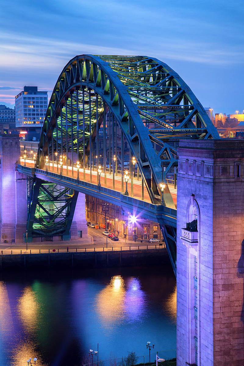 The Tyne Bridge on the Newcastle Quayside